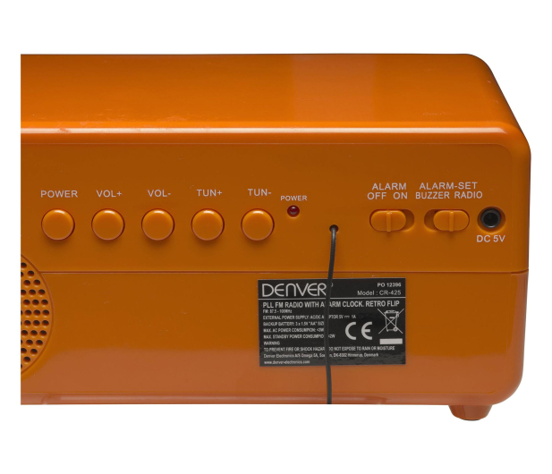 Denver Radiobudzik retro Denver CR-425 pomarańczowy - 1535096 - zdjęcie 6
